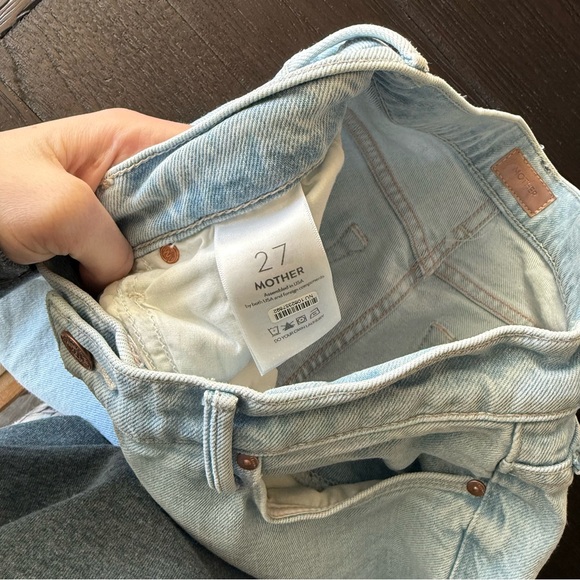 Mother The Twister Ankle Fray Jeans in Cowabunga - Picture 9 of 10